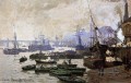 Boote im Hafen von London Claude Monet